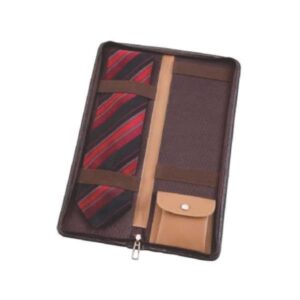 Porta Gravata Duplo em Couro Personalizado