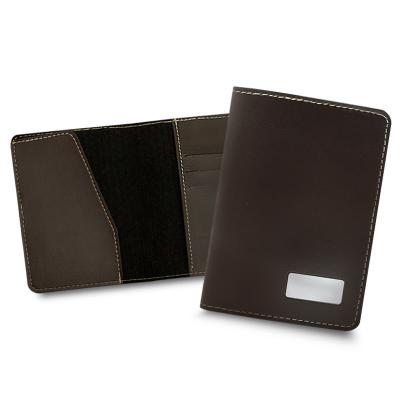 Porta-passaporte de couro